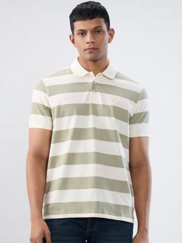 Spykar - Green Stripe Regular Fit T-shirt