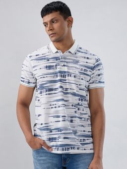 Spykar - Blue Printed Regular Fit T-shirt