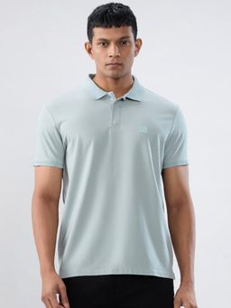 Spykar - Green Solid Regular Fit Polo T-shirt