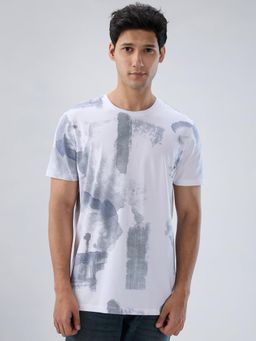Spykar - White Printed Regular Fit T-shirt