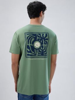 Spykar - Green Graphic Regular Fit T-shirt