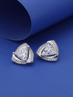 Carlton London - Triangular Studs Earrings