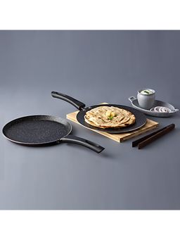 VINOD - Supreme NS 2Pcs Cookware Set DT 25cm & ConcaveTawa 26.5cm Induction Friendly Purple