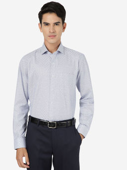 JadeBlue - Mens Light Blue 100% Cotton Regular Fit Solid Formal Shirt