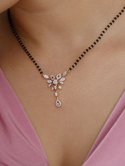 Mia by Tanishq - Floral Cascade Gold and Diamond Mangalsutra