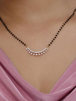 Mia by Tanishq - Brilliance Arc Gold and Diamond Mangalsutra