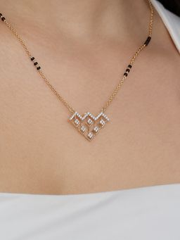 Mia by Tanishq - Vivid Vortex Gold and Diamond Mangalsutra