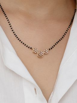 Mia by Tanishq - Floral Luminance Gold and Diamond Mangalsutra