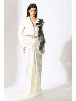 Masumi Mewawalla - White Blazer Skirt (Set of 2)