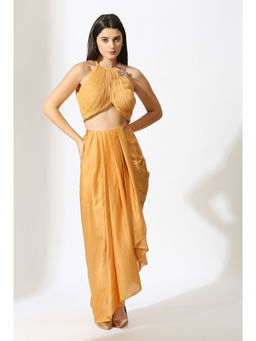 Masumi Mewawalla - Mustard Embellished Skirt (Set of 2)