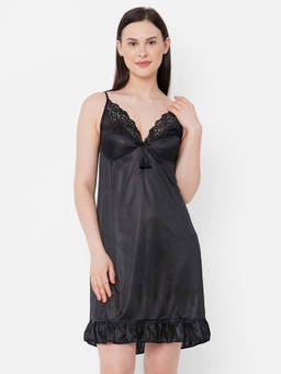 FashionRack - Women Comfort Babydoll - Black (Set of 2)