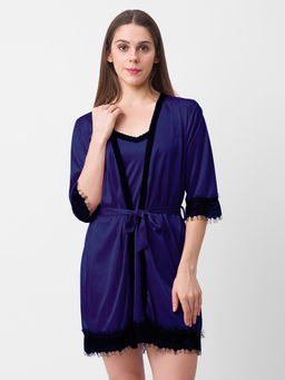 FashionRack - Women Comfort Babydoll - Navy Blue (Set of 4)