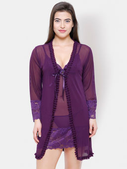 FashionRack - Women Comfort Babydoll - Purple (Set of 3)