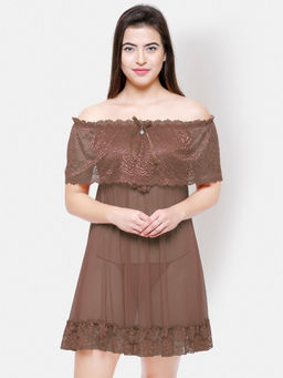 FashionRack - Women Comfort Babydoll - Brown (Set of 2)