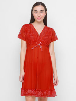 FashionRack - Women Comfort Babydoll - Maroon (Set of 2)