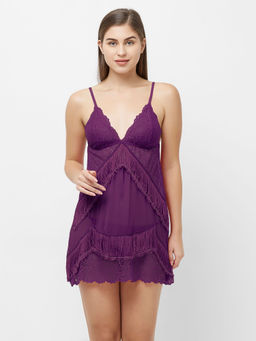 FashionRack - Women Comfort Babydoll - Purple (Set of 2)