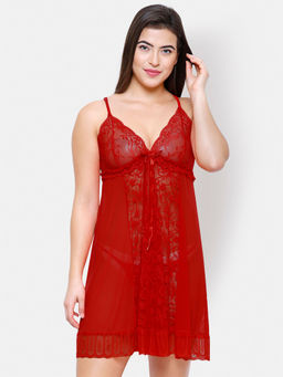 FashionRack - Women Comfort Babydoll - Maroon (Set of 2)