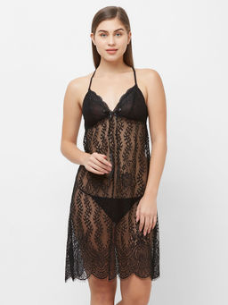 FashionRack - Women Comfort Babydoll - Black (Set of 2)