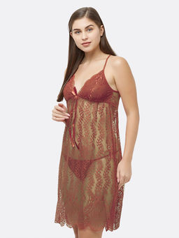 FashionRack - Women Comfort Babydoll - Brown (Set of 2)