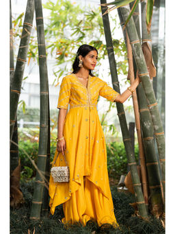 Rashika Sharma - Raabya Kurta with Sharara and Dupatta (Set of 3)