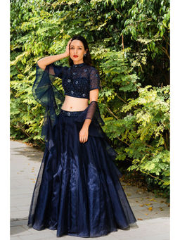 Rashika Sharma - Maheem Organza Blouse and Lehenga with Dupatta (Set of 3)