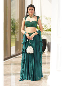 Rashika Sharma - Aksha Blouse and Lehenga with Dupatta (Set of 3)