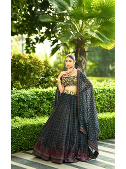 Rashika Sharma - Jahaan Blouse and Lehenga with Dupatta (Set of 3)