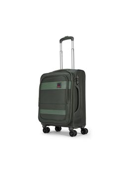 VIP - Triumph Green Expandable Soft Luggage Cabin Trolley Bag