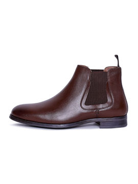 Buy Red Tape Solid Brown Chelsea Boots 