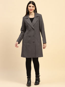 Global Republic - Women's Relaxed Fit Grey Winter Coat