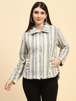 Global Republic - Women's Relaxed Fit Blue Jacket