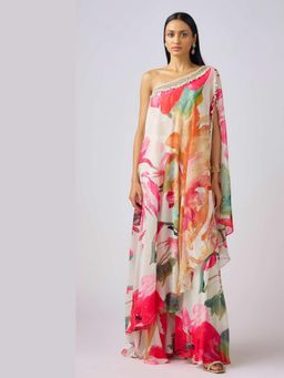 Basanti Kapde aur Koffee - Multi Sharara And Kaftan With Bustier