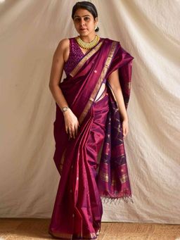 Sundarii - Malabar Maheshwari Handloom Silk Saree