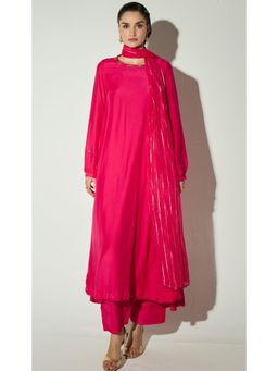 Basanti Kapde aur Koffee - The Royal Lotus Anarkali With Palazzo and Dupatta