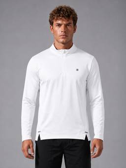 WROGN - Quarter Zip Full Sleeve T-Shirt