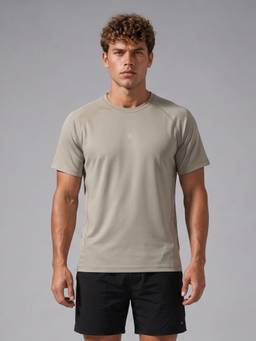 WROGN - Grey Nylon Active T-Shirt