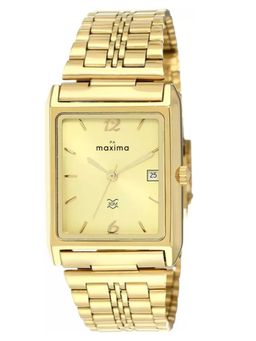 PA Maxima - Men 26270CMGY Gold Dial Analog Watch (S)