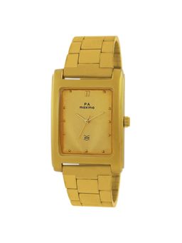 PA Maxima - Men 43234CMGY Gold Dial Analog Watch (S)