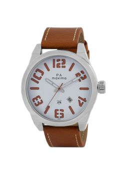 PA Maxima - Men 49361LAGI White Dial Analog Watch (L)