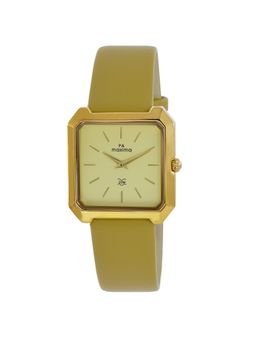 PA Maxima - Women 58192LMLY Gold Dial Analog Watch (S)