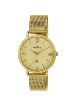 PA Maxima - Women 59500CMLY Gold Dial Analog Watch (M)