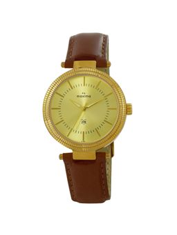 PA Maxima - Women 61982LMLY Gold Dial Analog Watch (M)