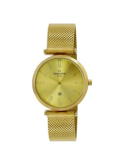 PA Maxima - Women 62640CMLY Gold Dial Analog Watch (S)
