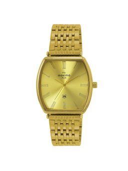 PA Maxima - Men 62670CMGY Gold Dial Analog Watch (M)