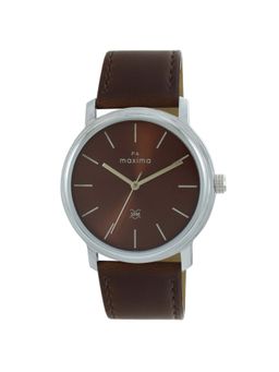 PA Maxima - Men 62863LMGI Brown Dial Analog Watch (M)
