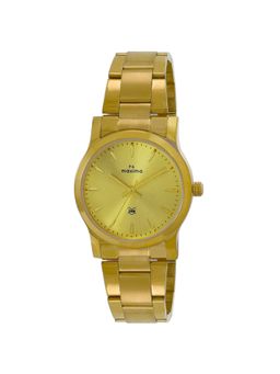 PA Maxima - Women 63606CMLY Gold Dial Analog Watch (S)