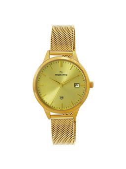 PA Maxima - Women 63712CMLY Gold Dial Analog Watch (M)