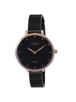 PA Maxima - Women 63850CMLT Black Dial Analog Watch (M)