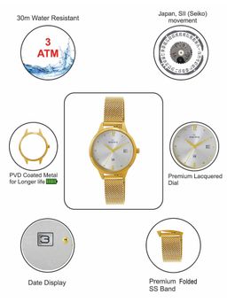 PA Maxima - Women 64083CMLY Silver Dial Analog Watch (M)
