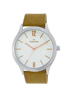 PA Maxima - Men 65072LMGI White Dial Analog Watch (L)